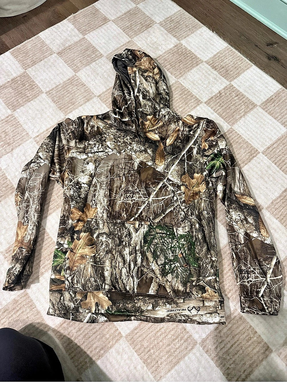 NWOT Mens Magellan Outdoors Camo Hooded Performance Jacket Size Medium